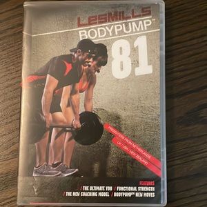 Les Mills B Pump 81 cd,dvd,choreography notes in a clamshell.